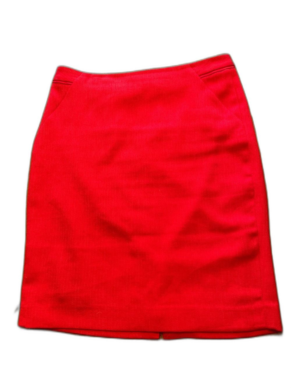 The Limited Bright Red High Waist Pencil Skirt Size 6 Lined Career Wear
